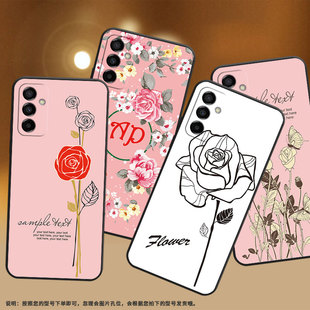 适用三星M02手机壳M04夏日芭蕉SM M145F黑色M15硅胶M21s保护套 M105F全包边samsungM22磨砂壳M13防摔爆SM