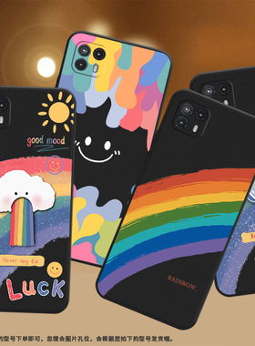 适用MOTOG50手机壳5G国外版保护壳摩托罗拉G50磨砂壳MotorolaG50全包边彩绘彩虹民族风GoodMood防滑轻奢硅胶