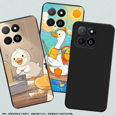 适用荣耀X6APlus手机壳全包边HonorPlay9A可爱鸭子时尚磨砂壳荣耀X6A高级感荣耀X9男女款KOZ-AL40保护套