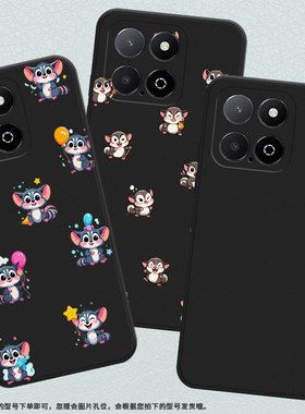 适用荣耀Play9A手机壳全包商务HonorX6APlus时尚磨砂壳荣耀Play5TLite高级感Q版蜜袋鼯荣耀X9男女款保护套