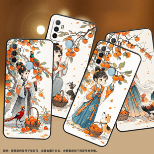 适用OPPOA17K手机壳4G国外硅胶CPH2471黑色A18男女CPH2073软壳0pp0A40M摘柿子女孩商务A33高级PEHM00保护套