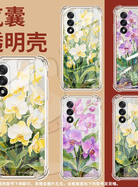 适用一加Nord5手机壳一加13T潮流油画蝴蝶兰一加Ace5竞速版气气囊壳一加10硅胶OnePlusNord5海外版保护套