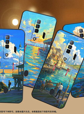 适用红魔5s手机壳nx651j红魔7pro/9pro蓝色天空！nubiaredmagic6pro磨砂壳红魔10spro硅胶nx709j保护套