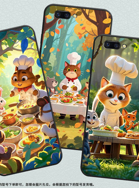 适用OPPOR9ｍ手机壳R9s防摔X9079纯黑色R11超薄0pp0R11s保护套R15x商务R17/A59高级CPH1715动物聚餐外壳