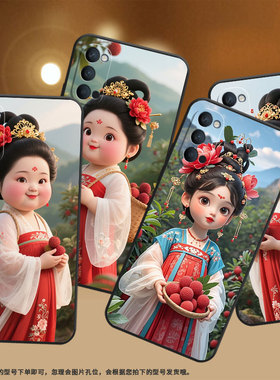 适用OPPOReno4手机壳10x纯黑色PCCM00商务0pp0Reno5K保护套Ace2国风女子Reno2高级PCKM70轻薄Reno5软壳