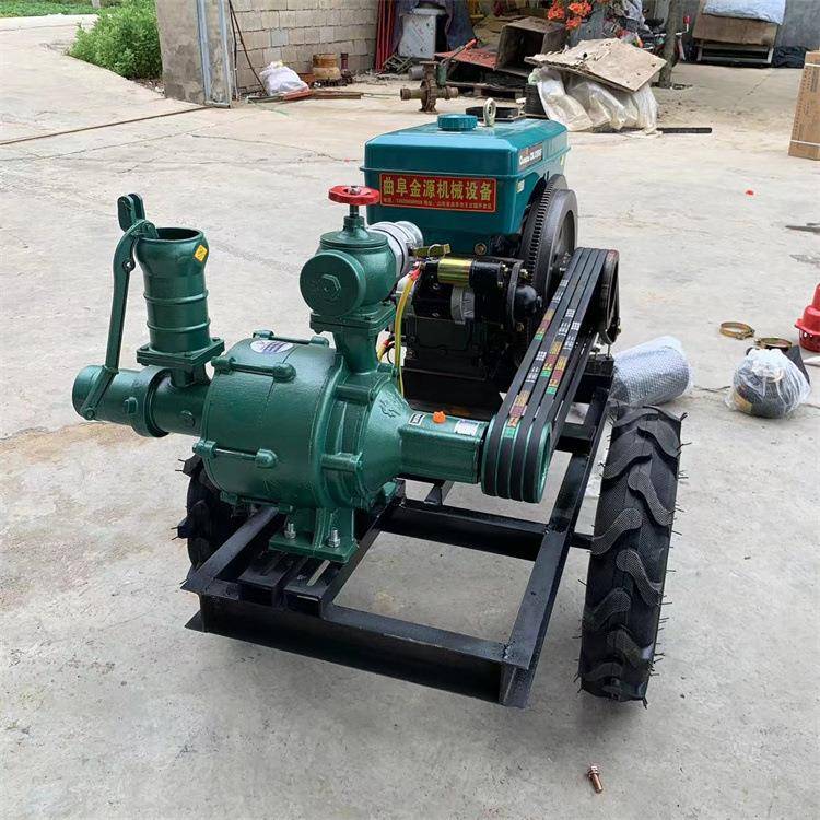 柴油机带三个叶轮高压喷灌泵带微喷滴灌转盘机高压喷枪