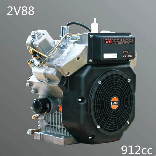 双缸风冷柴油机HD2V88排量912cc功率14.8kw工程机械液压泵收割机