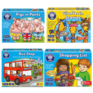 快慢狐BUS list购物清单玩具儿童 STOP巴士站台数感桌游shopping