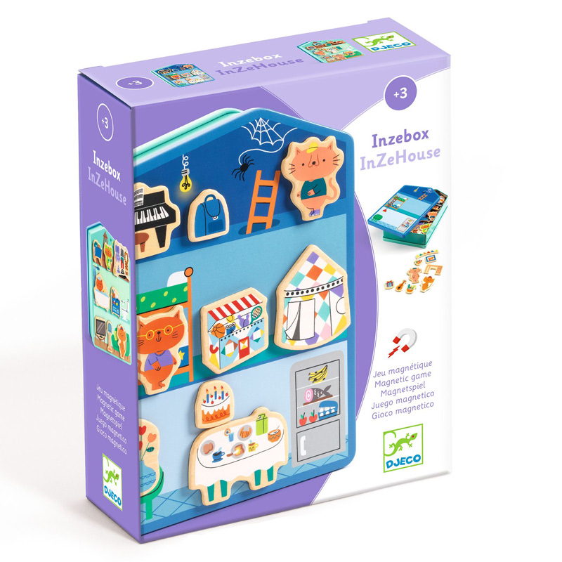 Djeco小猫的阁楼磁性拼图想象力