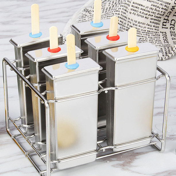 雪糕模具不锈钢家用冰块冰棍冰激凌冰棒 创意12冰格模具冰棍模具