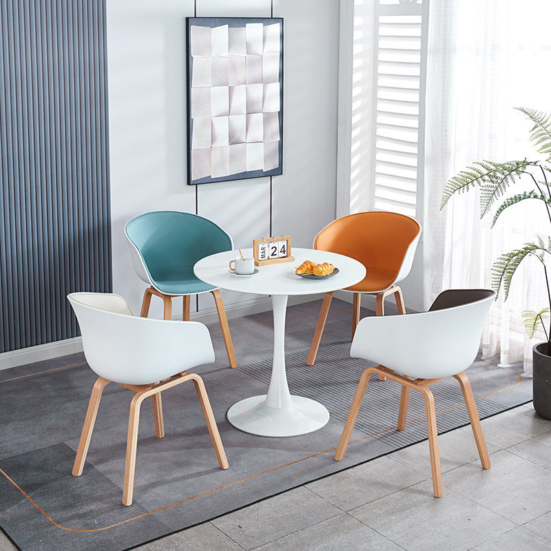 轻奢时尚洽谈办公奶茶咖啡汽车4s店实木靠背会议接待餐桌椅子组合,住宅家具,餐椅,淘宝优惠券,粉丝福利购,淘宝优惠卷