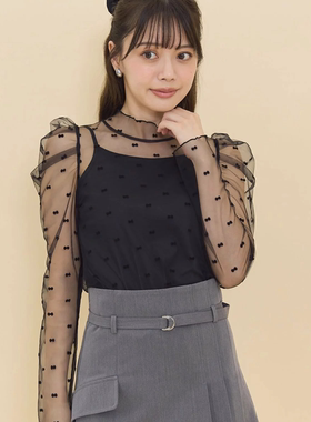 纯元    REDY@ZEl 蝴蝶结  公主袖  甜美薄纱女衫（不含内搭）