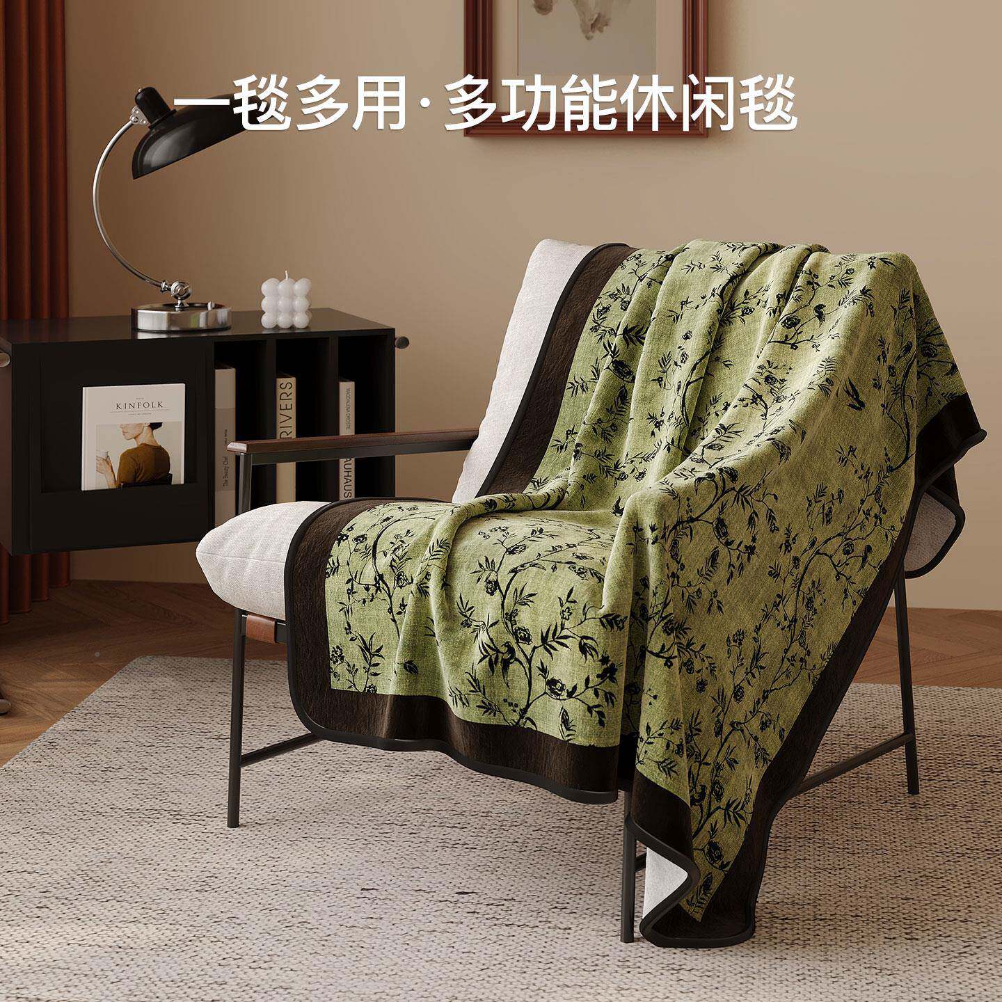 中古毛毯办公室午睡空调毯发毯沙盖披肩小毯子保暖302597.冬季毯