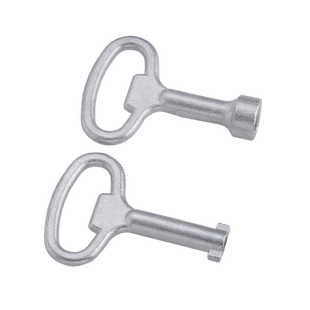 304不锈钢MS705/MS816三角一字S型小号钥匙机柜配电箱通开型钥匙