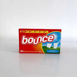 现货美国进口bounce邦氏清新亚麻香衣物柔顺片Fabric softener