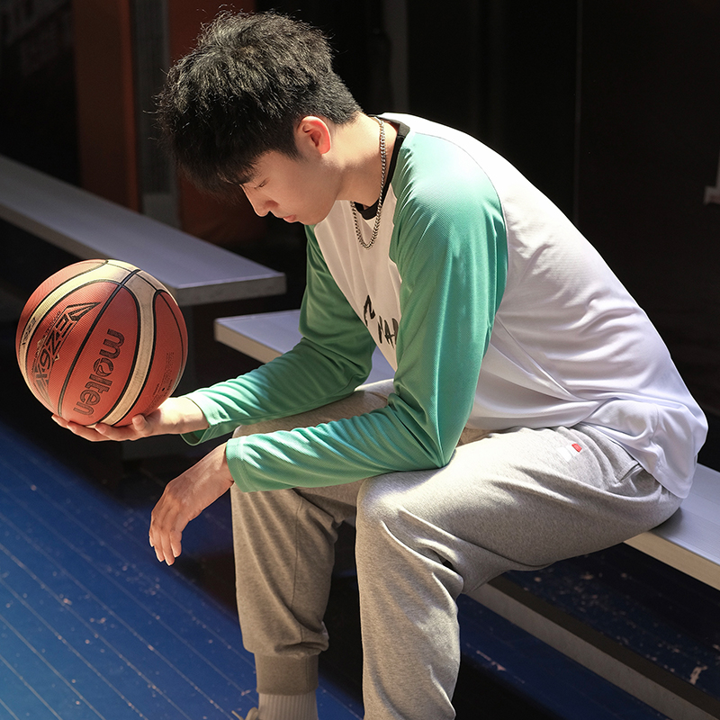 Movall男长袖美式训练服篮球运动
