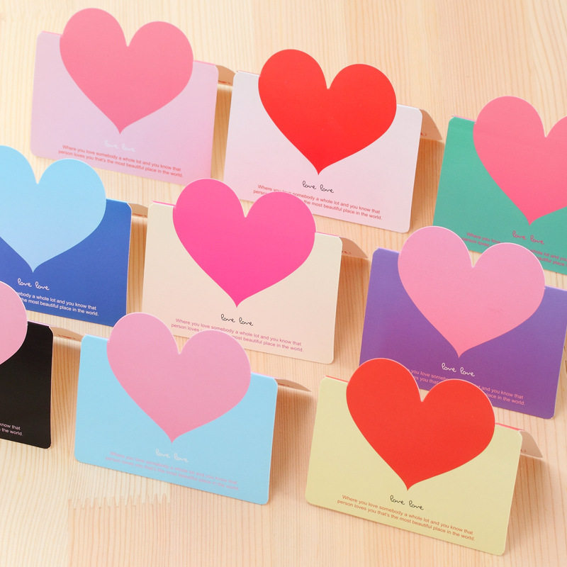 heart shaped greeting card with envelope mother teacher