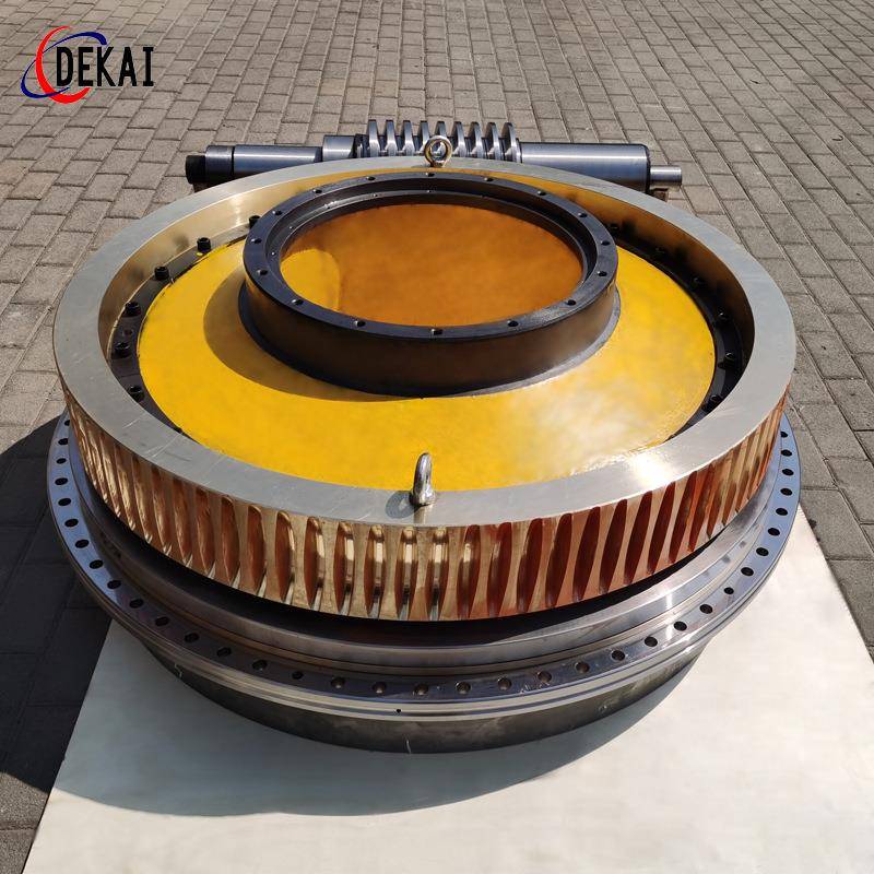 2米数控转台双导程精密蜗轮蜗杆副变导程蜗杆4级精密蜗轮