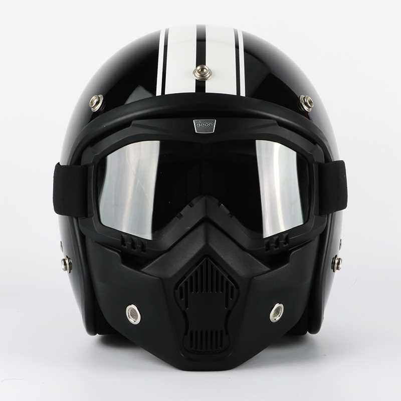 正品vecchio复古头盔男小盔体哈雷半盔台湾夏季电动机车摩托车头