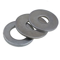 White zinc-coated carbon steel enlarged gasket non-standard flat gasket metal gasket iron M6, M8, M10, M12x0.5 1.5 2mm thumbnail 5