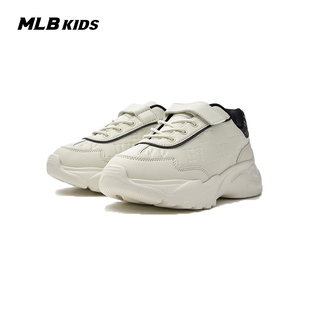 25秋冬新款 MLB儿童官方男女童时髦撞色复古印刻老花跑鞋 老爹鞋