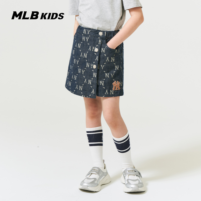MLB儿童官方女童牛仔短裙