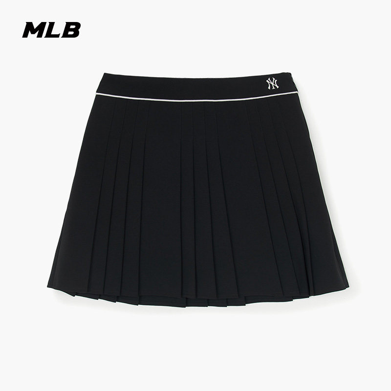 MLB官方女款学院风百搭运动百褶裙时尚休闲短裙夏季款