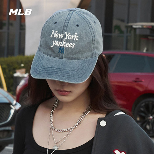 MLB官方男女情侣韩系学院风刺绣logo软顶棒球帽春夏CPVV0