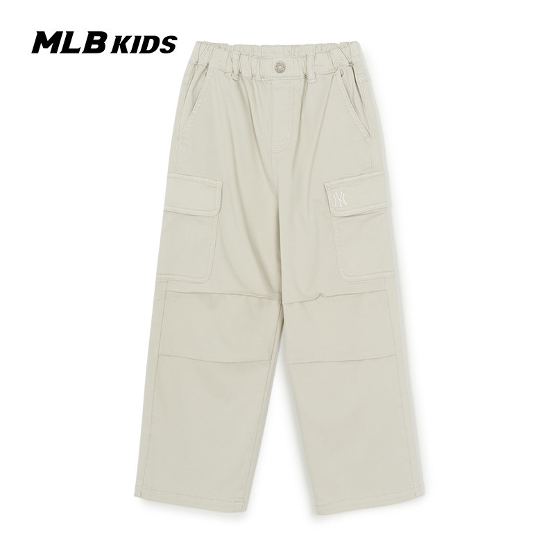 MLB儿童官方男女童街头感多口袋宽松抽绳工装阔腿裤26春季新款,童装/婴儿装/亲子装,儿童牛仔裤,淘宝优惠券,粉丝福利购,淘宝优惠卷