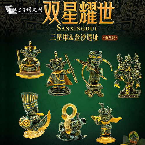 三星堆博物馆联名金沙遗址盲盒
