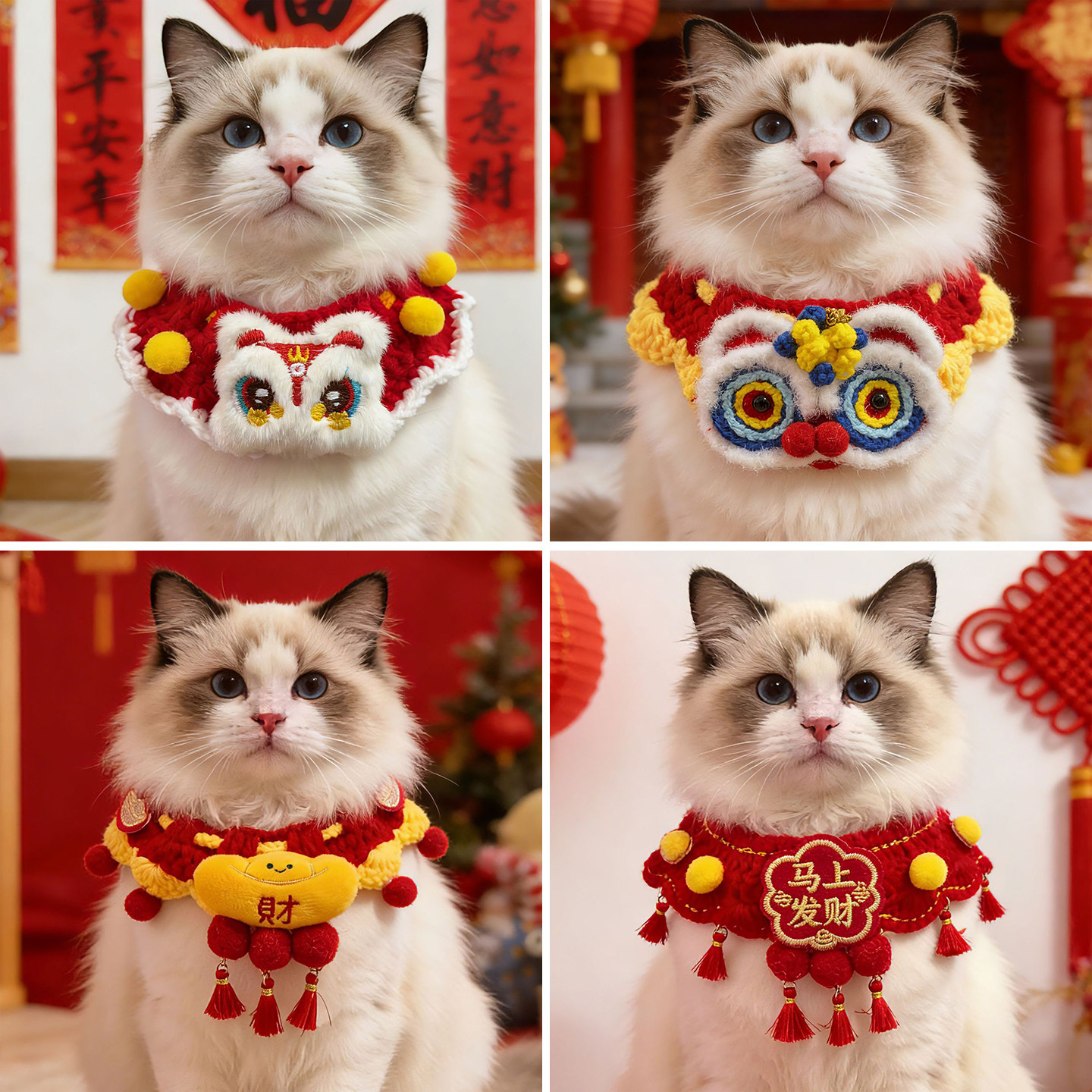 马年猫咪新年喜庆围脖宠物猫咪围兜小配饰狗狗过年围巾装饰品,宠物/宠物食品及用品,围巾/口水巾,淘宝优惠券,粉丝福利购,淘宝优惠卷