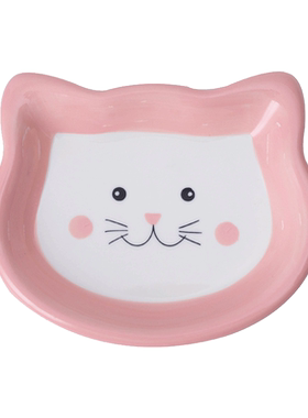 猫咪吃饭陶瓷猫碗幼猫食盆罐头零