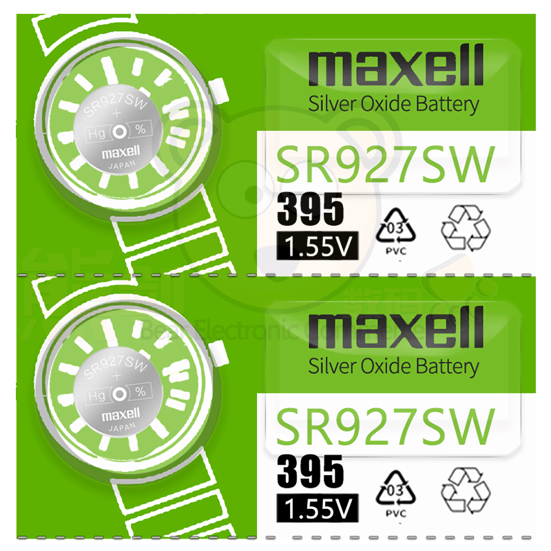 maxell手表电池纽扣SR927SW
