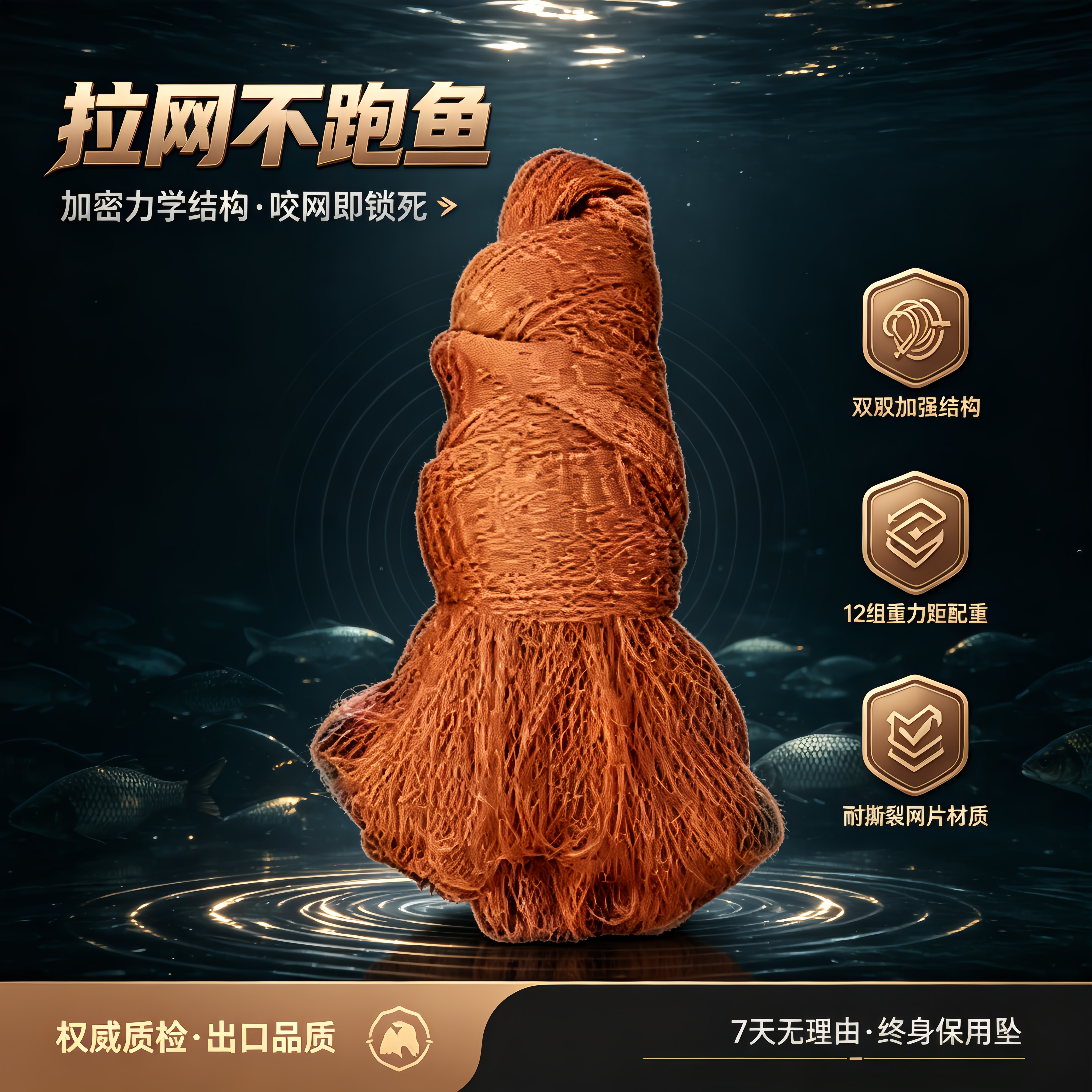 【结实】人工编织撒网大力马撒网