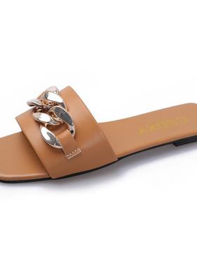 2020 Girl Flat Shoes Women Summer toe sandal flattie slipper