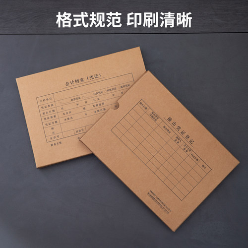 10个会计档案得力凭证盒