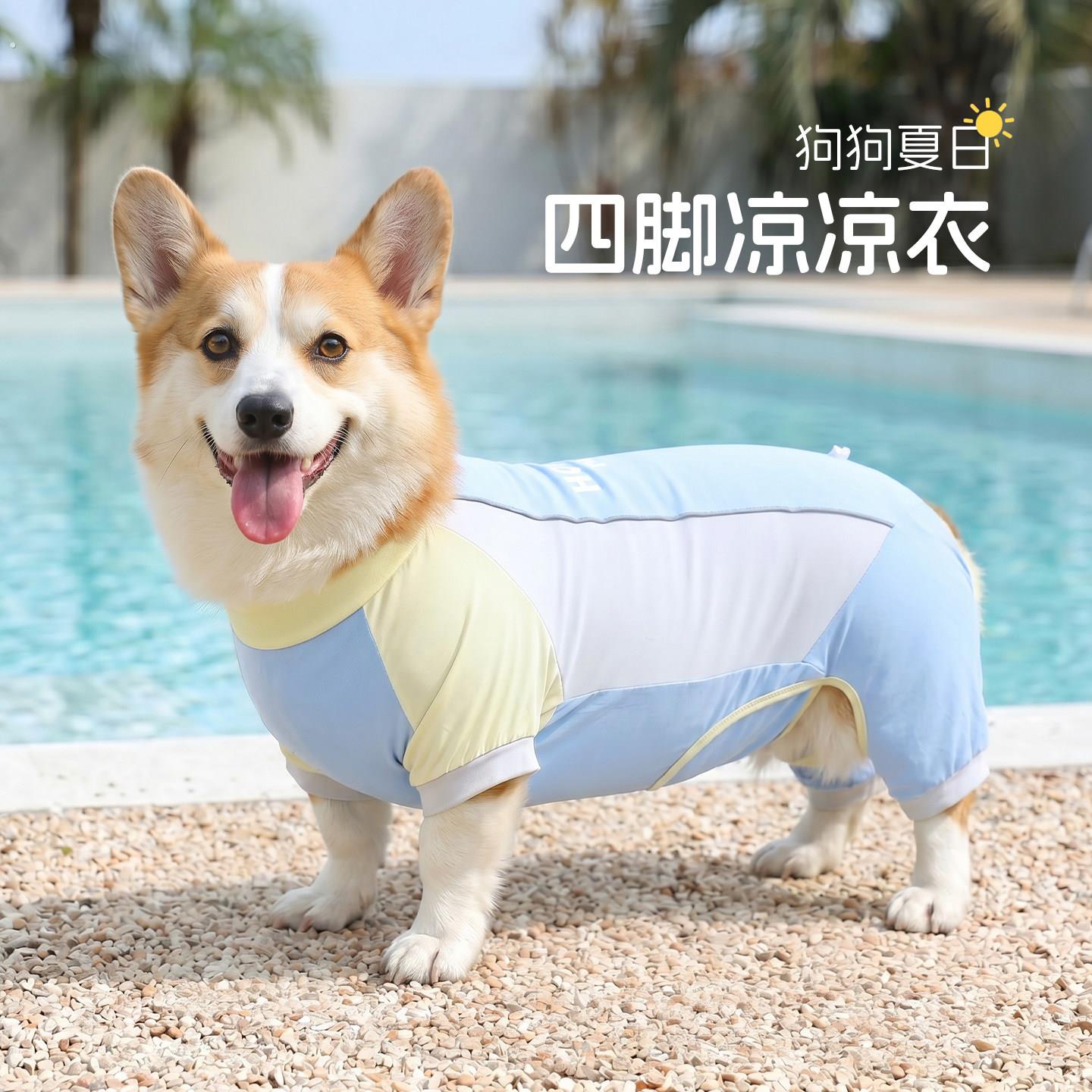 宠物狗狗四脚凉凉衣2026新款夏季衣服薄款夏天柯基柴犬防掉毛夏装