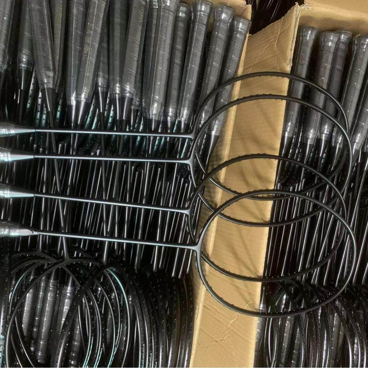 羽毛球拍单拍全碳素双发泡小黑拍耐打纯黑简约工厂直销