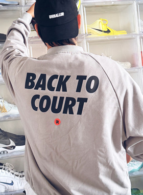 UHBALLER圣诞限定运动卫衣秋冬重磅加厚针织圆领oversize上衣休闲