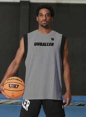 UHBALLER坎肩美式篮球运动背心男速干透气健身训练服宽肩无袖t恤