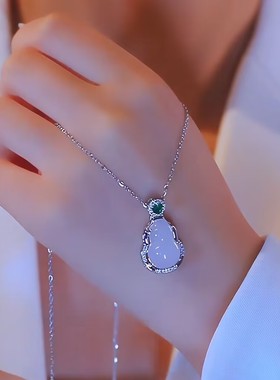 新式中国风八宝葫芦项链网红爆款轻奢气质百搭小众设计感精美项链