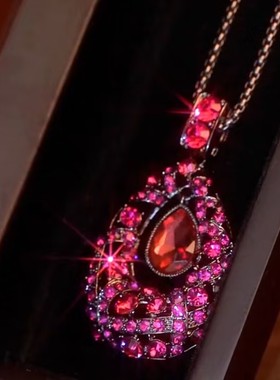 韩国倾城水滴之恋时尚气质挂件百搭装配饰品秋冬毛衣链长款项链女