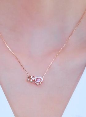 我爱你520项链女爱心跳动的心吊坠送女友情人节礼物2022年新款潮