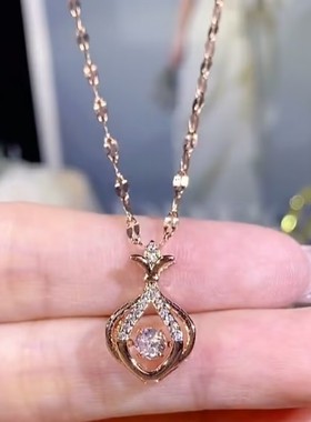 高级感灵动香包吊坠项链女网红气质百搭不褪色锁骨链2023年新款潮