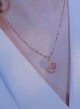 高级感灵动款心项链女网气质百搭