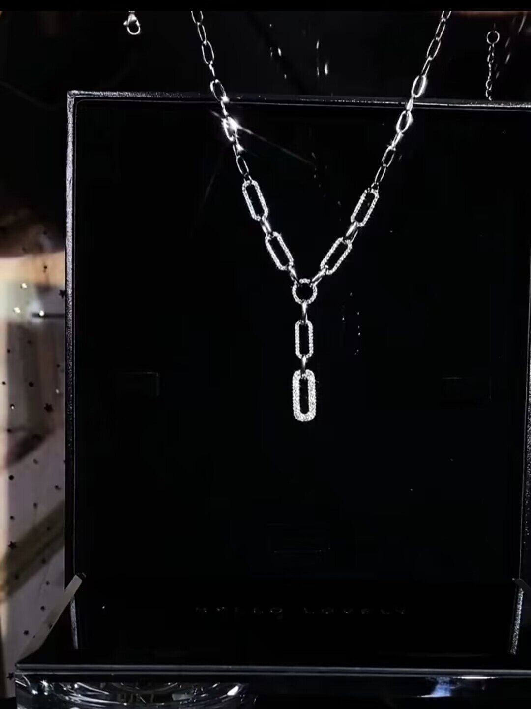 高级感简约链条金属项链毛衣链网红时尚个性锁骨链女2022年新款潮