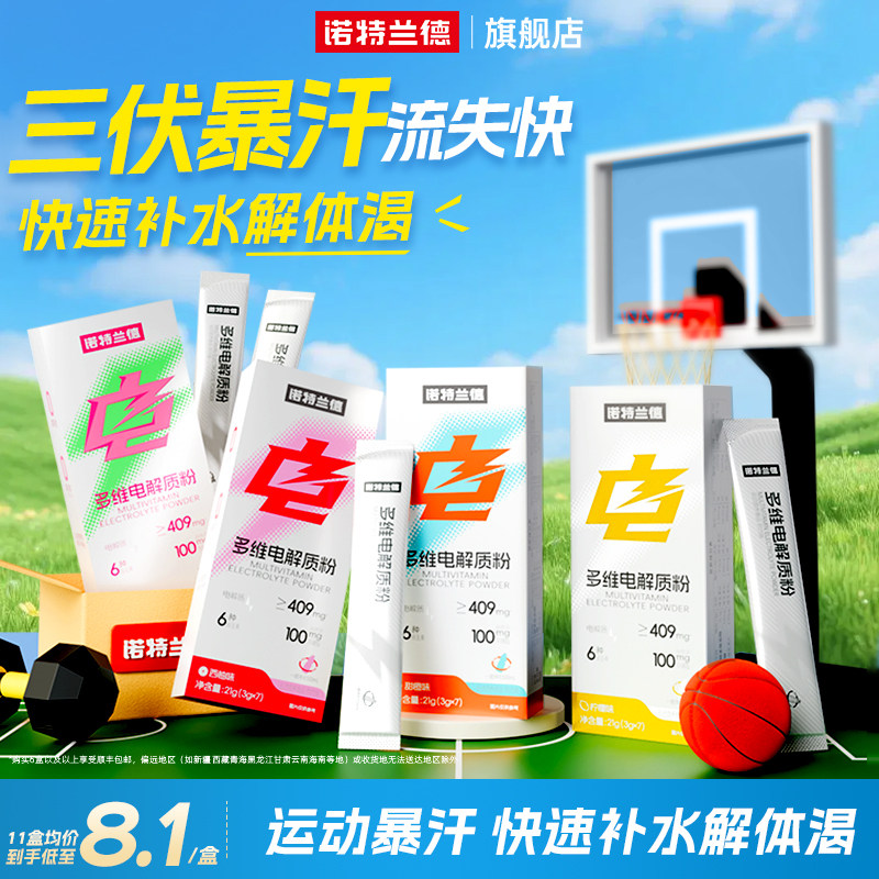 诺特兰德电解质冲剂粉运动骑行饮料维生素电解质水便携装官方正品 - 实物图