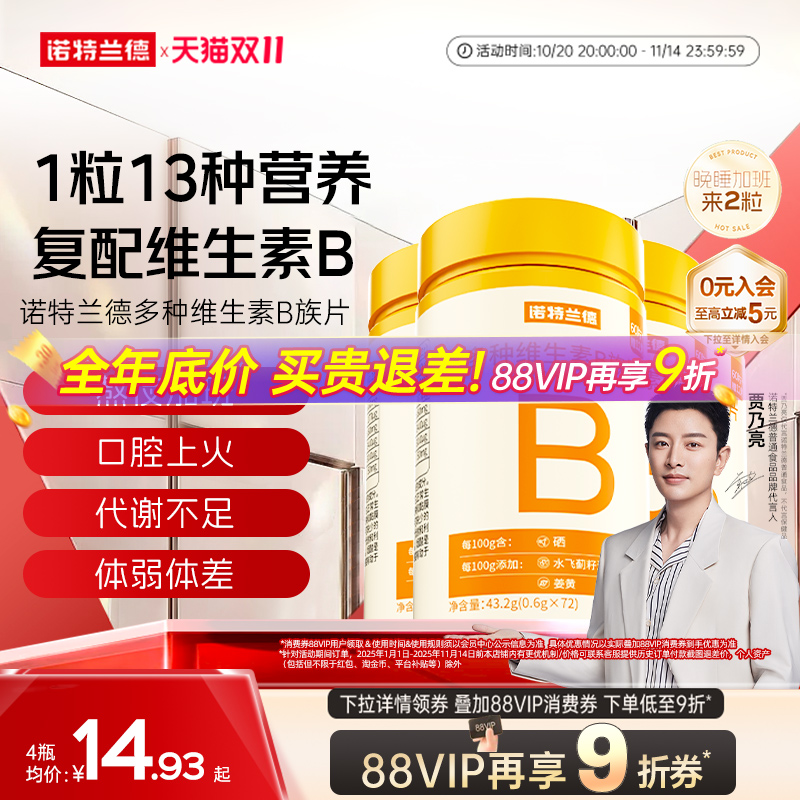 诺特兰德多种复合维生素b咀嚼片