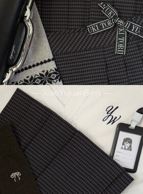 季冬jk秋冬小鱼卷饼jk制服裙百褶裙日系学院风jk格裙半身裙现货