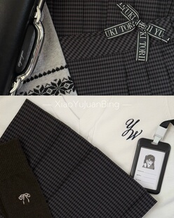 季冬jk秋冬小鱼卷饼jk制服裙百褶裙日系学院风jk格裙半身裙现货